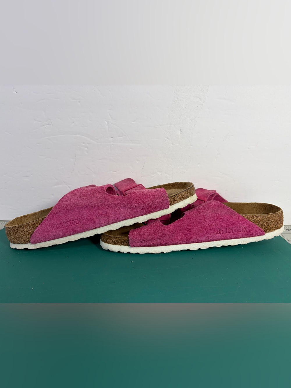 Birkenstock Boston Soft Footbed Pink Suede Clogs Sandals EU 40 US 9 Women - Picture 5 of 11